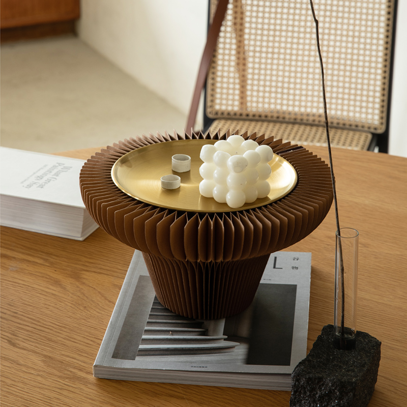 家の装飾のためのデリケートな食器の折り畳み式のペーパー キャンデー皿の蝋燭ホールダー