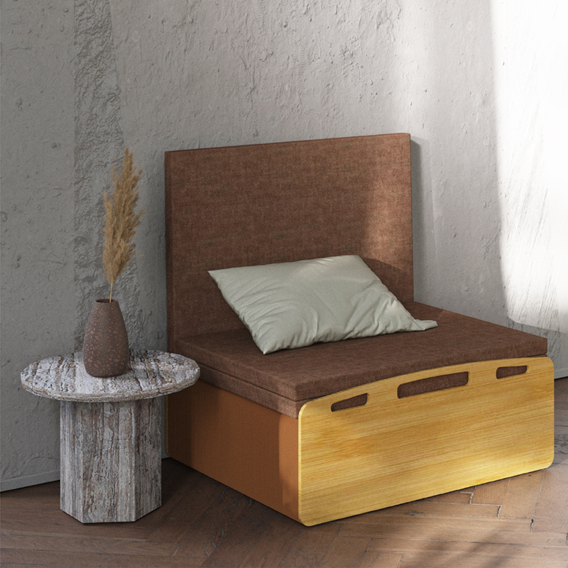 Cama plegable de 57cm de ancho y 85cm de ancho, sofá cama de papel kraft con forma de panal
