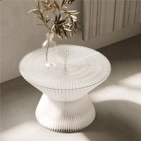 H37CM/70cm Folding Tea Coffee Table For Living Room Eco-friendly Kraft Paper Material