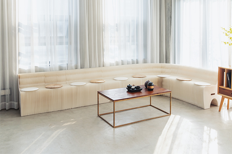 Honismart 9seat Sofa Modern Expanding Paper Salon Sofa (3)