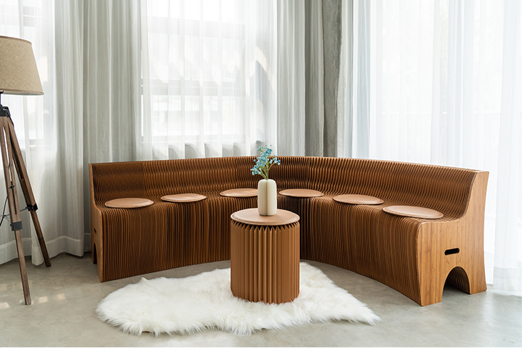 Honismart Modern Expanding Paper Salon Sofa (2)