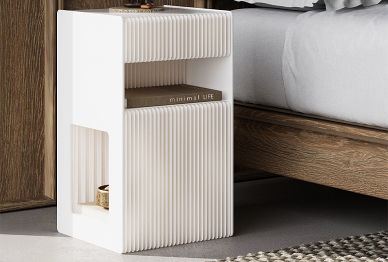 Kraft Paper Storage Multi-function Bedside Table for Living room (1)